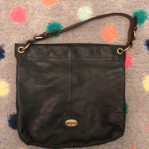 Black Fossil Purse